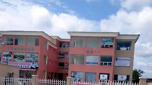 Treasure Mall, the Awoyaya property that houses Homatbliss Global Enterprises